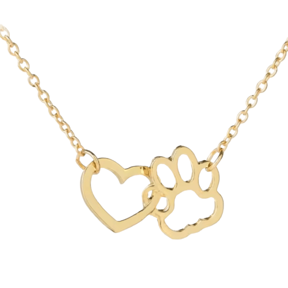 Hollywood Sensation Heart & Paw Necklace