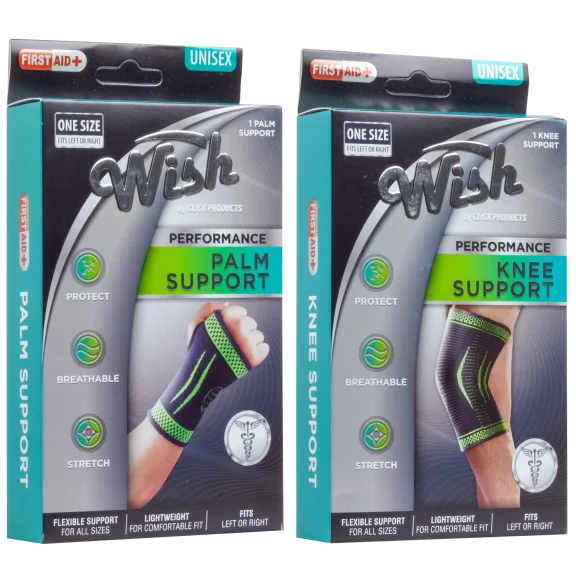 2-Pack: Flexible Stretch Joint Compression Palm & Knee Sleeve Support Brace