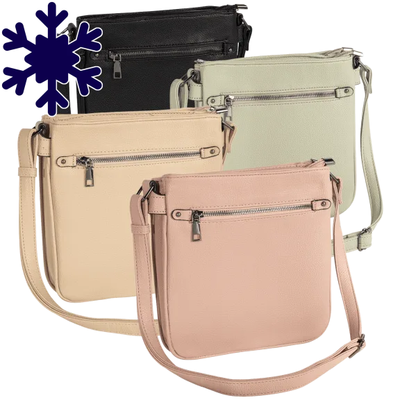 Cee Klein Double Top Zipper Crossbody