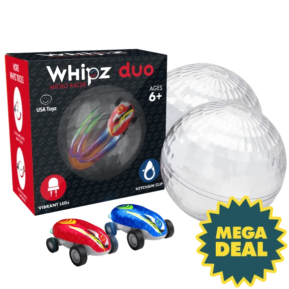 USA Toyz 2-Piece Whipz Micro Racers Toy Cars