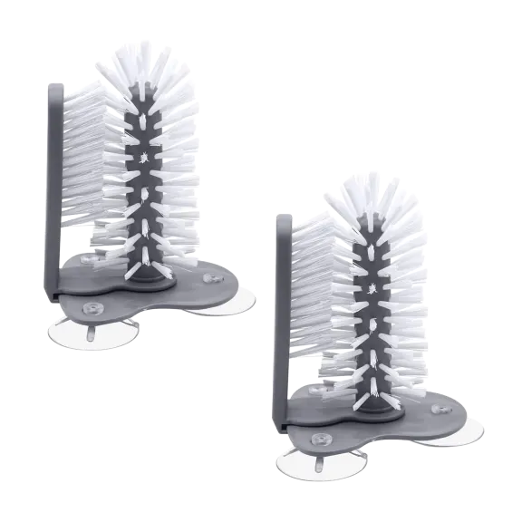 2-Pack: Titan Suction Base Water Bottle Cleaning Brush