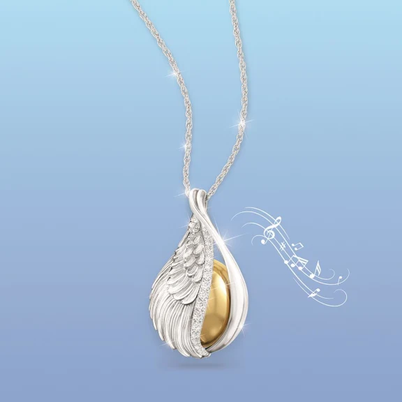 The Chiming Guardian Angel Pendant
