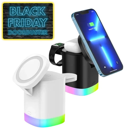 LAX Gadgets MagSafe Compatible 3-in-1 Charging Stand