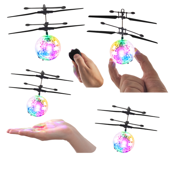 4-Pack: Force1 Orbiter Flying Orb Hand-Operated Drones