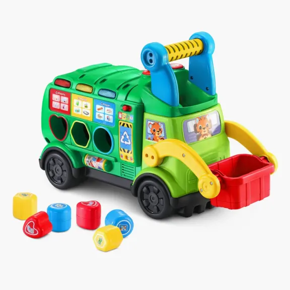The Shape Sorting Ride On Recycling Truck