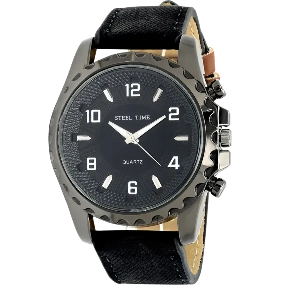 SteelTime Faux Leather Watch