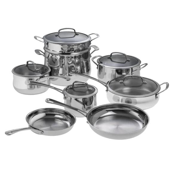Cuisinart 13-Piece Stainless Steel Belly Cookware