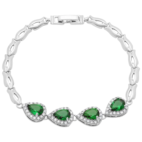 18K White Gold Cocktail Bracelet