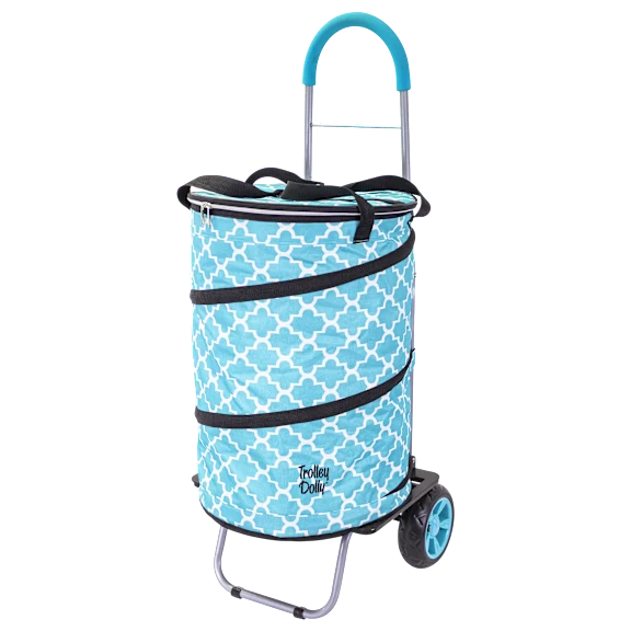 dbest products Bigger Cooler Trolley Dolly Folding Cooler