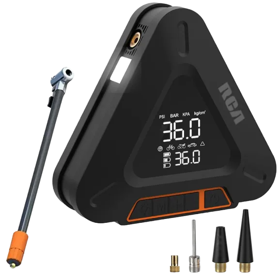 RCA Rechargeable Tire Inflator and Multifunction Emergency Tool
