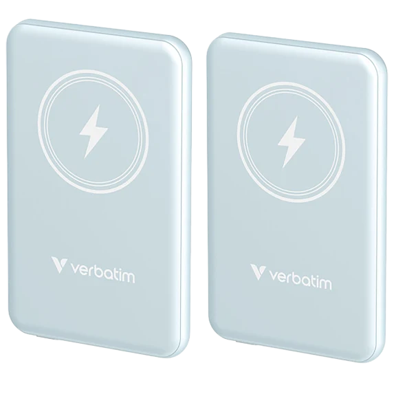 2-Pack: Verbatim Charge 'n' Go Magnetic Wireless Power Bank 5000 mAh