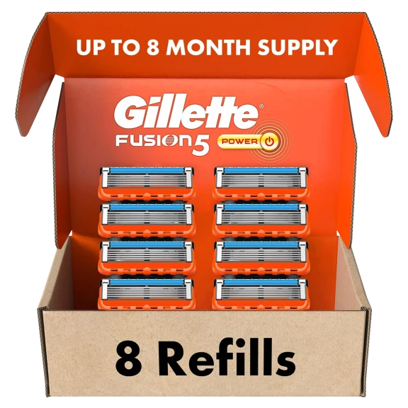Gillette Fusion5 Power 5-Blade Razor Refills for Men