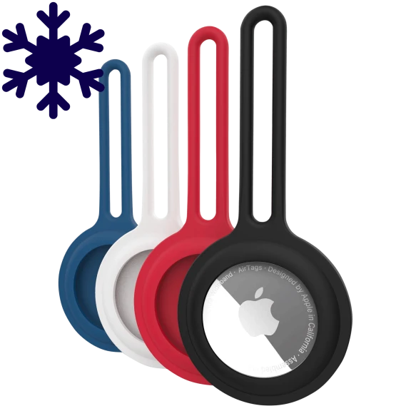 4-Pack: Hypergear AirCover Silicone Loop for AirTag (Multi-Color)