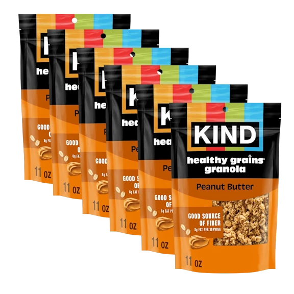 6-Pack: KIND Healthy Grain Peanut Butter Whole Grain Clusters