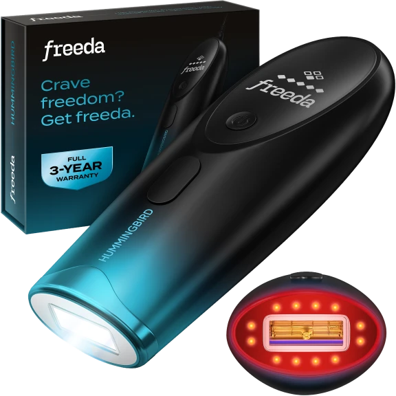 Freeda Hummingbird IPL Hair Removal Device with LED Light Therapy