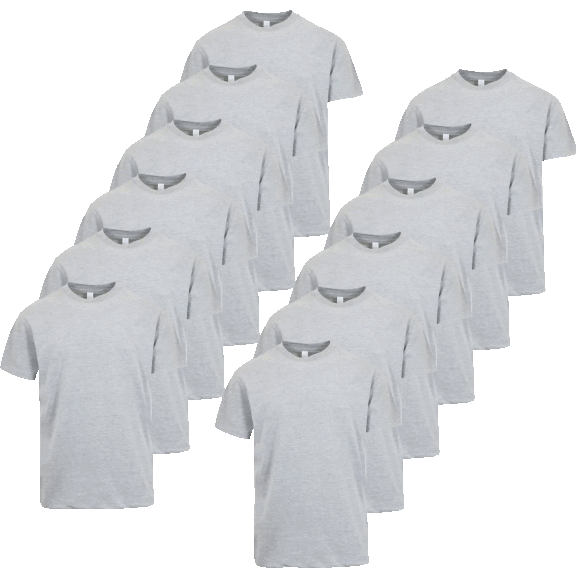 12-Pack: GBH Men's Premium Heavyweight Crew Neck Short Sleeve Tee