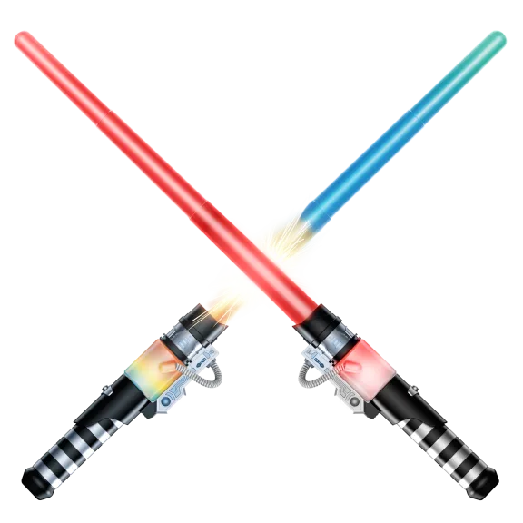 2-Pack: USA Toyz Light Force Galaxy Light Up LED Swords
