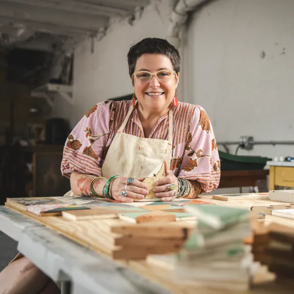 The Italian-Crafted Audrey Cat-Eye Readers with Blue-Light Lenses