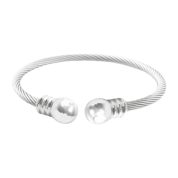 Savvy Cie 18K Gold Plated Cable Bangle