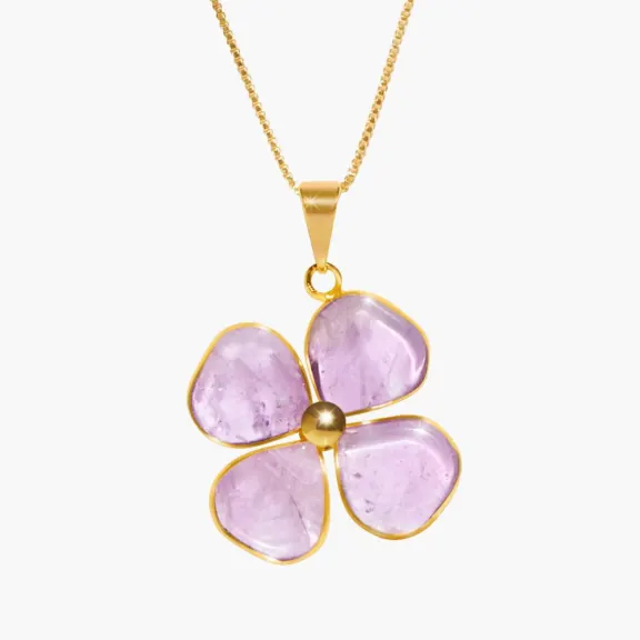 The Genuine Amethyst Blossom Pendant