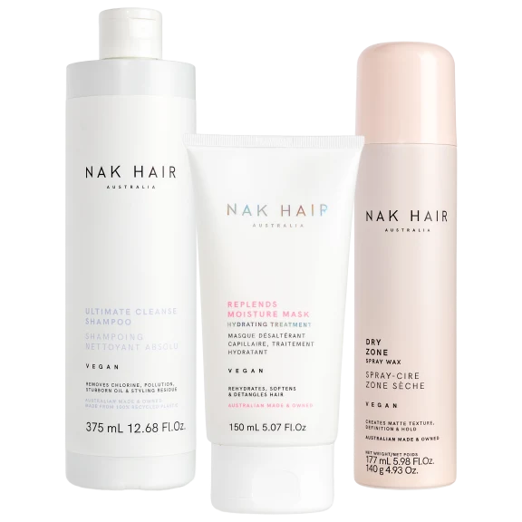 NAK Hair Australia 3-Piece Haircare Set