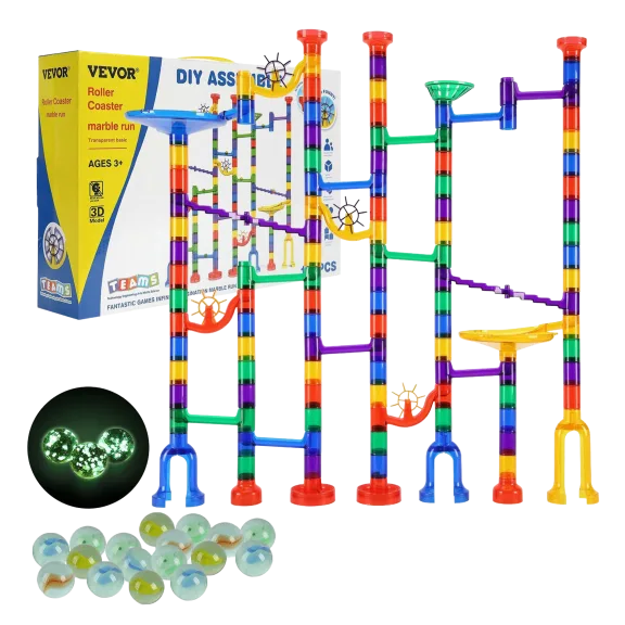 VEVOR Kids 145-Piece Marble Run Set