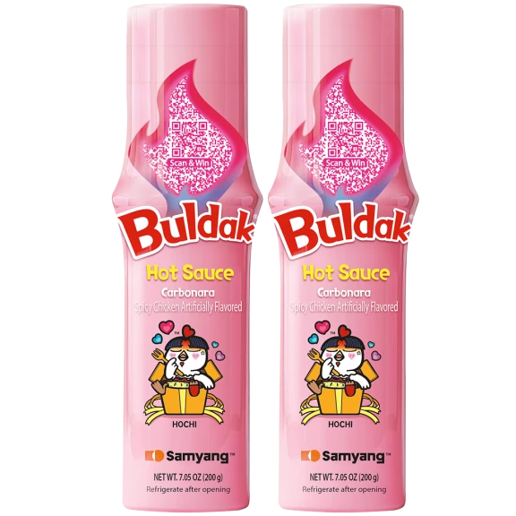2-Pack: Samyang Buldak Carbonara Hot Sauce Jumbo