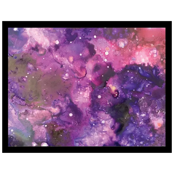 Wahl Art by Venice Beach Collections Alcohol Inks Design Print - Pink/Purple