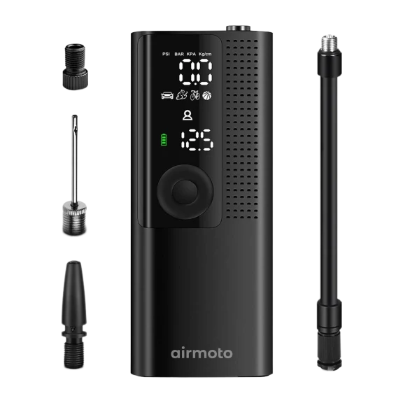 Airmoto Cordless Air Pump and Tire Inflator