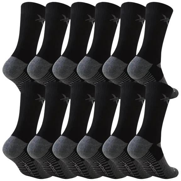 Paquete de 12: Calcetas Extreme Fit Dri-Tech de Largo Medio con Control de Hu...