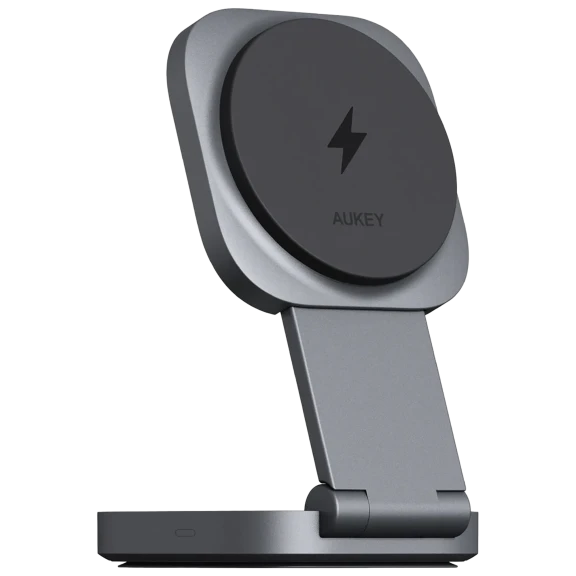 Aukey MagFusion Qi2 2-in-1 Foldable Charger