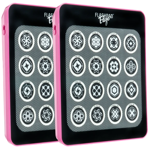 2-Pack: FlashPad Edge Handheld Game with Light Show and 15 Games
