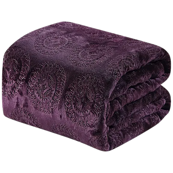 Luxury Home Caesar Embossed Throw Blanket