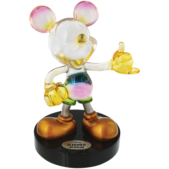 Enesco Grand Jester Clear Rainbow Mickey