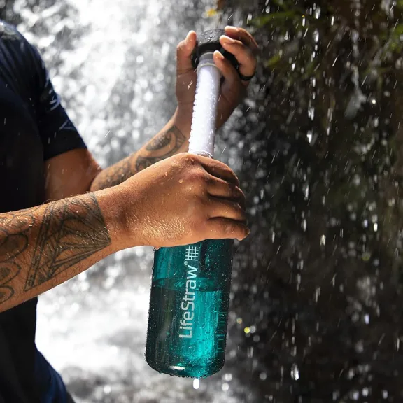 The Set of Two Water Purification Bottles