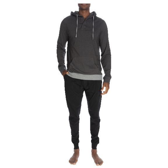 Unsimply Stitched Men's 3-Button Lounge Hoodie & Jogger Set