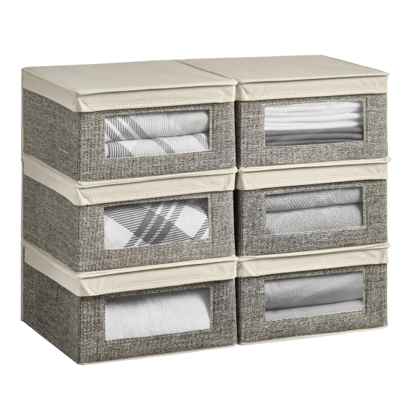 mDesign Aldo 6-Piece Storage Box