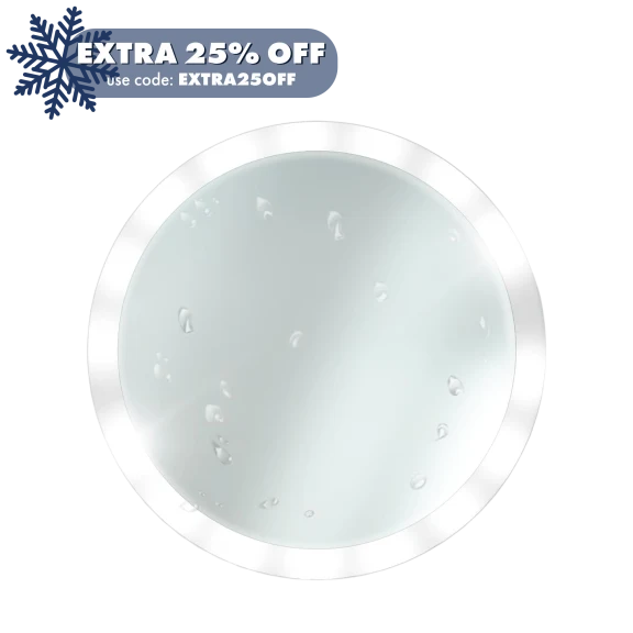 Brookstone LED Shower Mirror Wireless Speaker