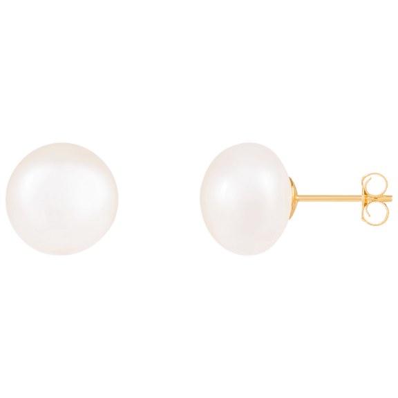 Splendid Pearls 14K Yellow Gold Pearl Stud Earrings