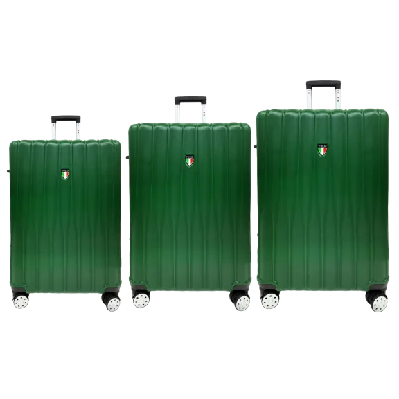 TUCCI Italy Baratro 3-Piece Hardside Luggage Set