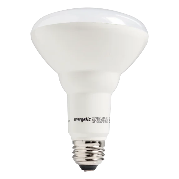 6-Pack: Energetic Lighting BR30 9W Energy Saving Dimmable LED Bulbs (Warm White)