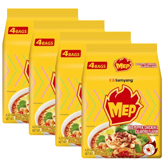 16-Pack: Samyang MEP Red Pepper & Chicken with Cilantro Flavor Ramen