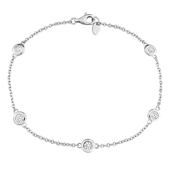 The White Sapphire Station Bracelet