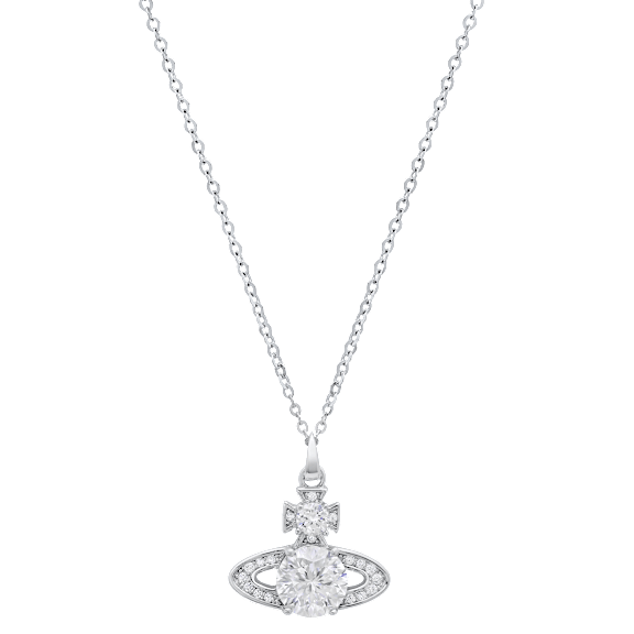 Saffron 1.0 Carat TW Moissanite Flower Sterling Silver Necklace