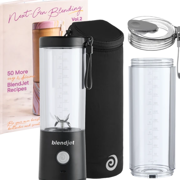 Blendjet 2 Portable Blender with Bonus 20oz Jar, Sleeve, Lid & Recipe Book