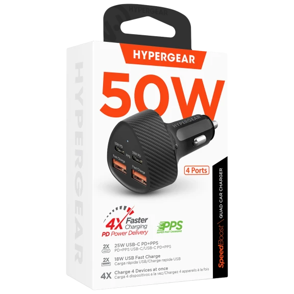HyperGear Speedboost Quad PD Car Charger