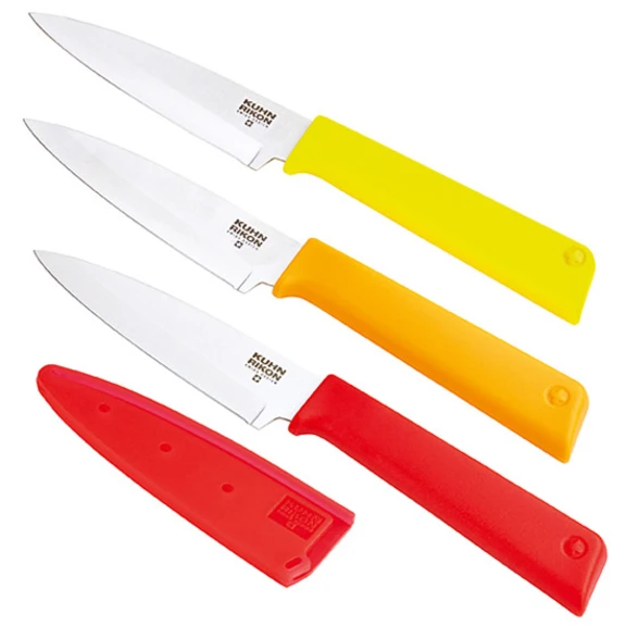 Kuhn Rikon Colori+ Classic Pairing Knife Set