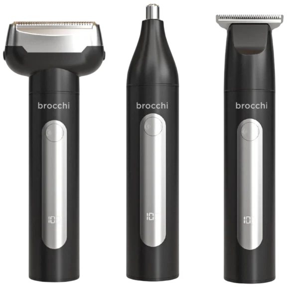 Brocchi Face & Body Hair Trimmer Trio Kit