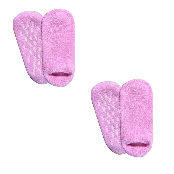 2-Pack: Seeboo Moisturizing Smooth Gel & Spa Socks