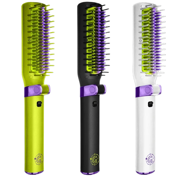 Glister Foldable Hot Brush with Anti-Frizz Smoothing System